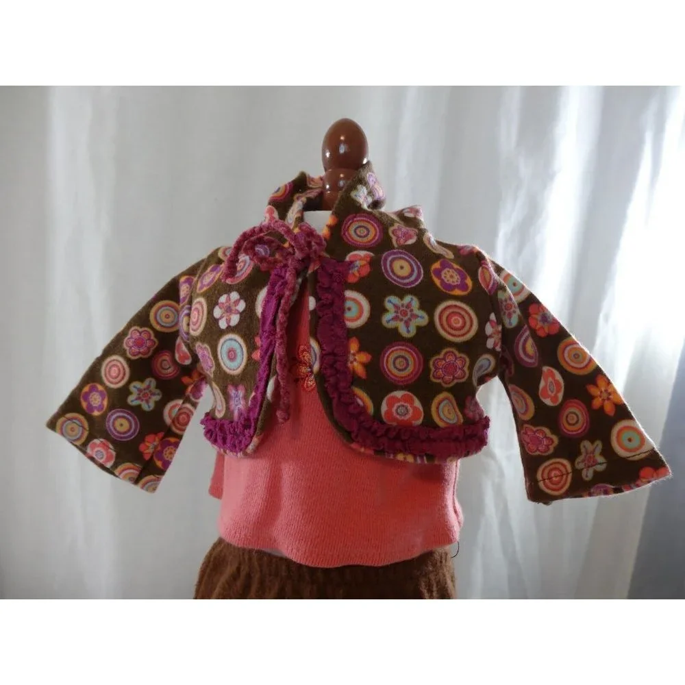 American Girl Bitty Baby Twin School Time Skirt Outfit With Book‎